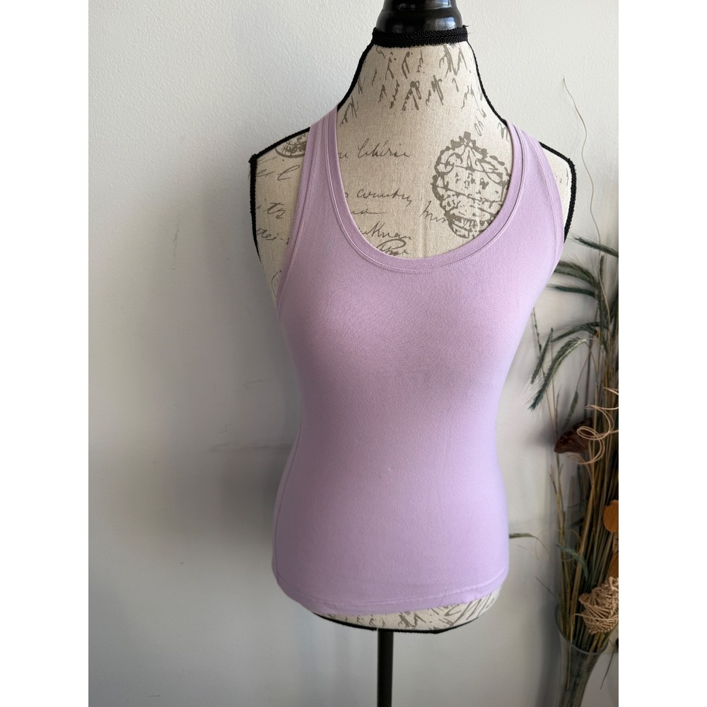 Lululemon‎ Lilac Purple Racerback Tank Top Scoop Neck Slim Fit Activewear Womens
